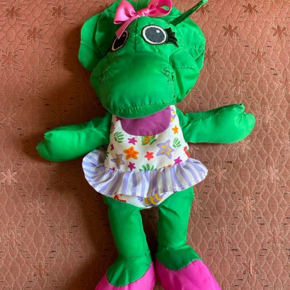 Playskool Barney & Friends Baby Bop Water Pals Plush 1996 s11